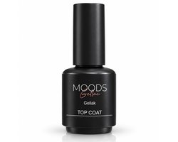 Moods Gellac - Top Coat - Nagellak - Gellak Starterspakket - Nagels - Gellak Set - 15 ML — cadeau in Verzorging