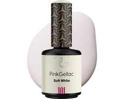 Pink Gellac Gellak - 101 Soft White 15ml - Witte Gel Nagellak - Gellac - Gel Nagels Producten — cadeau in Verzorging