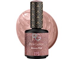 Pink Gellac Gellak - 125 Bronzy Pink 15ml - Roze Gel Nagellak - Gellac - Gel Nagels Producten — cadeau in Verzorging